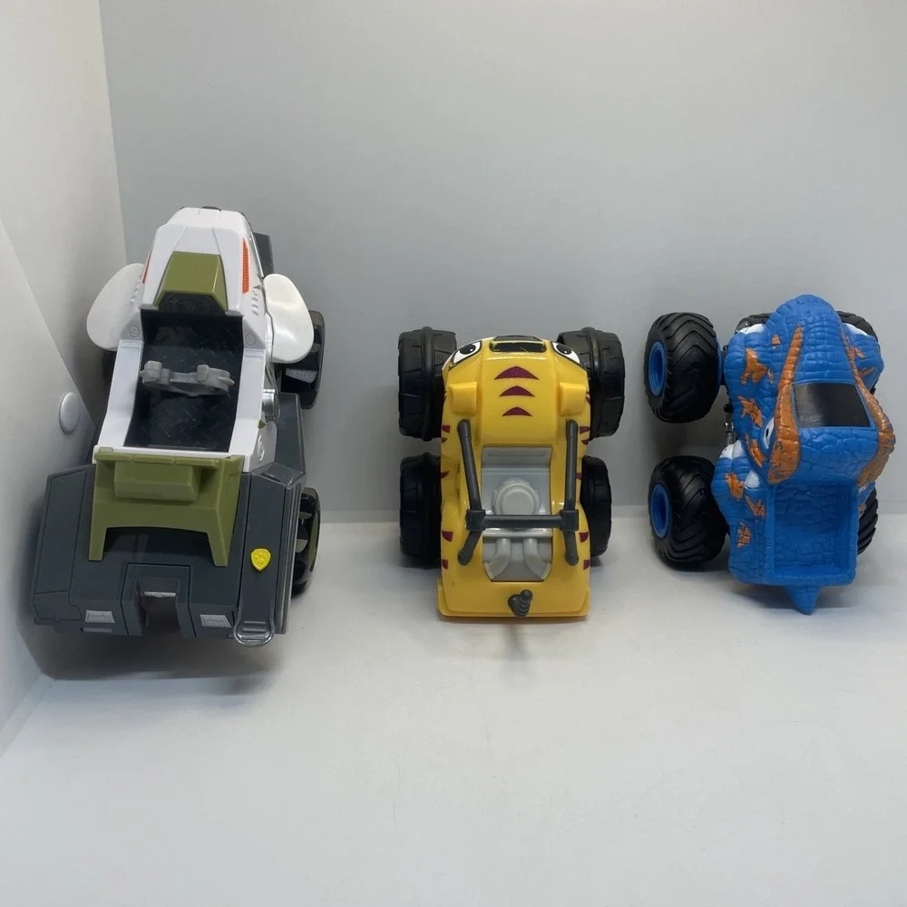 Lot Of 3 Toys Slam And Go Push Truck Toy Car Used